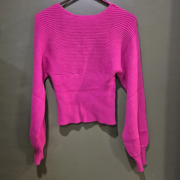 Endless Rose Fuchsia Ribbed Knit Top - Picture 4 of 8